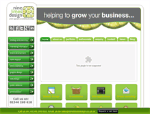Tablet Screenshot of ninelimesdesign.co.uk